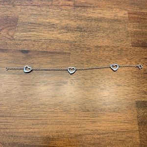 Tiffany and Co Open Heart bracelet with 3 hearts